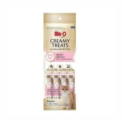 Me-O Gold Creamy Ton Balıklı ve Kızılcıklı 4x15 gr Kedi Ödülü