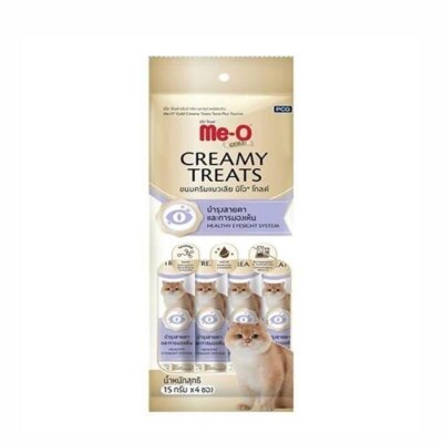 Me-O Gold Creamy Ton Balıklı ve Taurinli 4x15 gr Kedi Ödülü