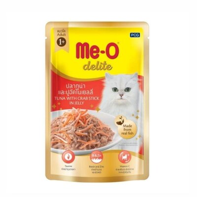Me-O Delite Ton Balıklı ve Yengeçli 70 gr Yetişkin Kedi Konservesi