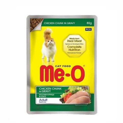 Me-O Soslu Tavuk Etli 80 gr Yetişkin Kedi Konservesi