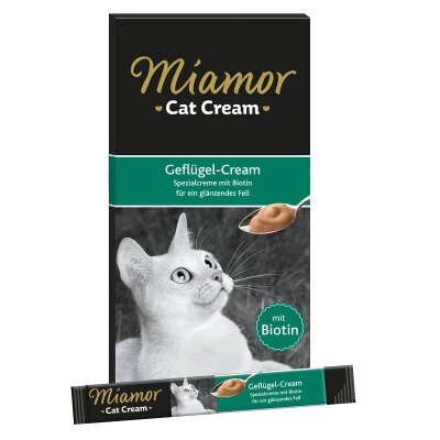 Miamor Cream Tavuklu Biotinli Krem Kedi Ödülü 6 x 15 gr