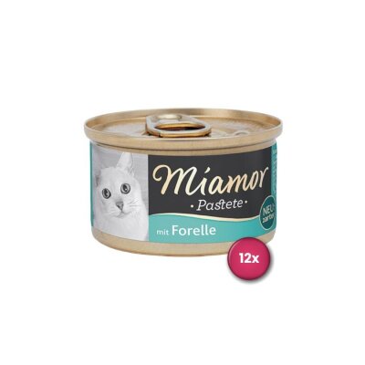 Miamor Pastete Alabalıklı Ezme Yetişkin Kedi Konservesi 85 gr x12