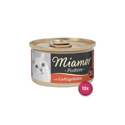Miamor Pastete Ciğerli Ezme Yetişkin Kedi Konservesi 85 gr x 12 Adet