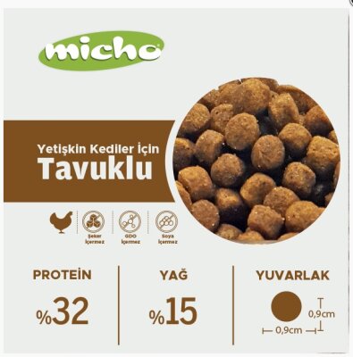 Tavuklu ve Hamsili Yetişkin Kedi Maması 1,5 kg