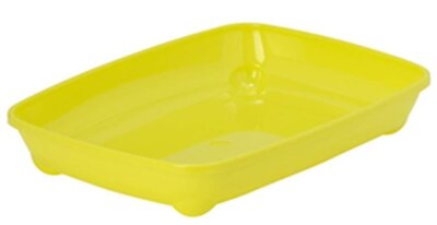 Moderna Alçak Kenarlı Açık Yavru Kedi Tuvaleti Sarı 37 cm