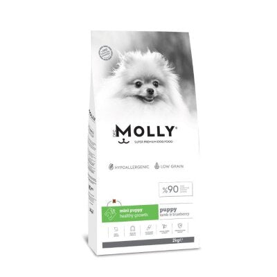 Molly Düşük Tahıllı Kuzulu Küçük Irk Yavru Köpek Maması 2 kg