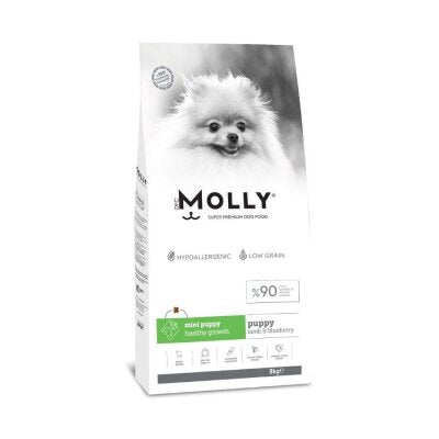 Molly Düşük Tahıllı Kuzulu Küçük Irk Yavru Köpek Maması 8 kg