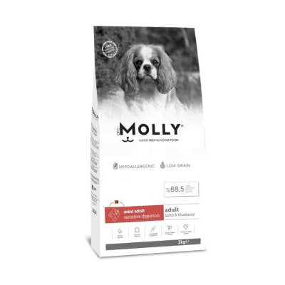 Molly Hipoalerjenik Kuzulu Küçük Irk Yetişkin Köpek Maması 2 kg
