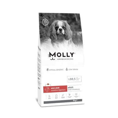 Molly Düşük Tahıllı Kuzulu Küçük Irk Köpek Maması 8 kg