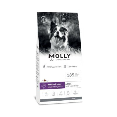Molly Düşük Tahıllı Kuzulu Büyük Irk Köpek Maması 2 kg