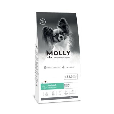 Molly Düşük Tahıllı Somonlu Küçük Irk Köpek Maması 2 kg