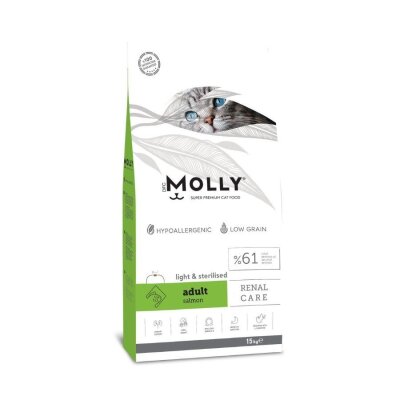 Molly Somonlu Light Kısırlaştırılmış Yetişkin Kedi Maması 15 kg