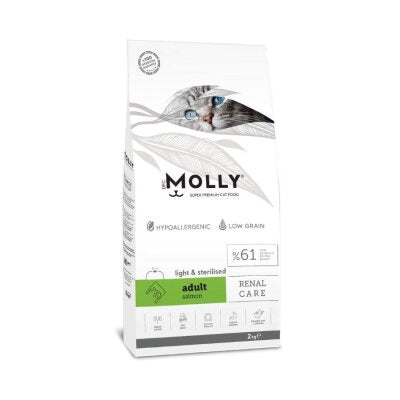 Molly Somonlu Light Kısırlaştırılmış Yetişkin Kedi Maması 2 kg
