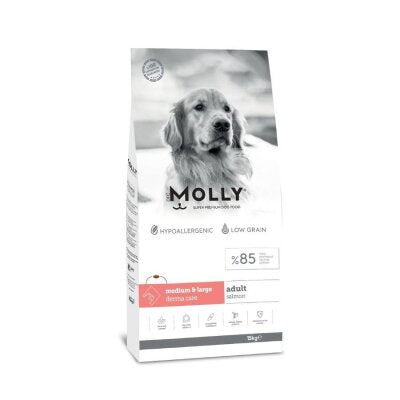 Molly Düşük Tahıllı Somonlu Büyük Irk Köpek Maması 15 kg