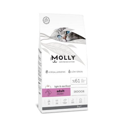 Molly Tavuklu Light Kısırlaştırılmış Yetişkin Kedi Maması 2 kg