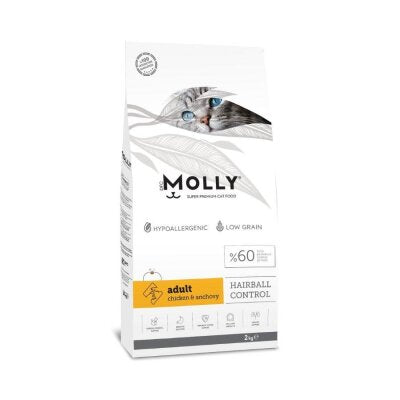 Molly Düşük Tahıllı Tavuklu ve Hamsili Yetişkin Kedi Maması 2 kg