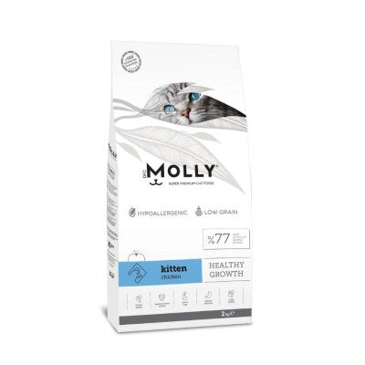 Molly Düşük Tahıllı Tavuklu Yavru Kedi Maması 2 kg
