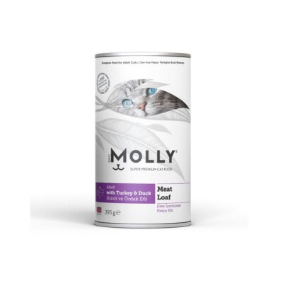 Molly Parça Hindi ve Ördek Etli Ezme Yetişkin Yaş Kedi Maması 395 gr