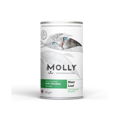 Molly Parça Tavuklu Ezme Kısırlaştırılmış Yaş Kedi Maması 395 gr