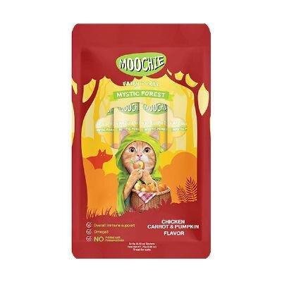 Moochie Tavuk Havuç Balkabaklı Krema Kedi Ödülü 5 x 15 gr