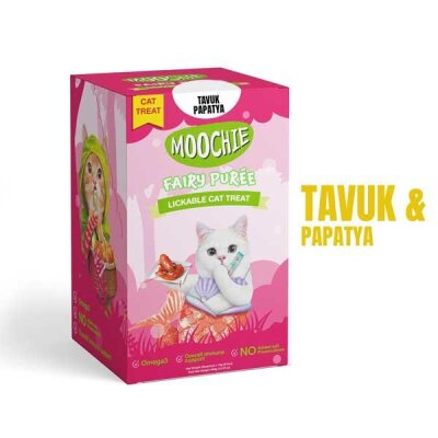 Moochie Tavuklu ve Papatyalı Sıvı Krema Kedi Ödülü 30x15 g