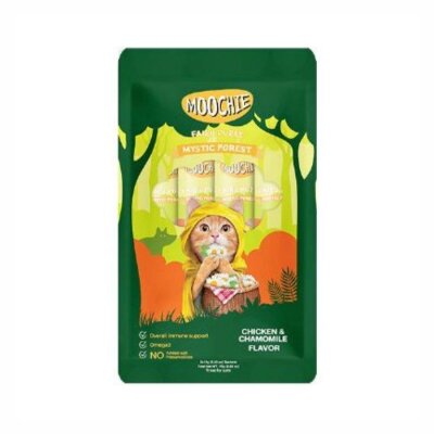 Moochie Creamy Tavuklu Papatyalı Sıvı Kedi Ödülü 5x15 gr