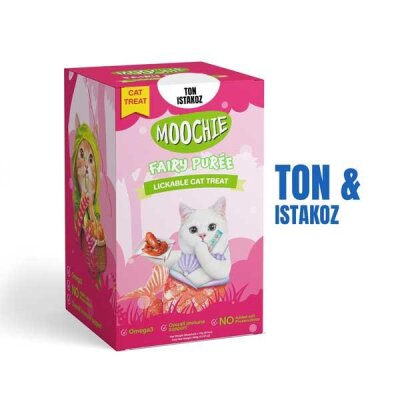 Moochie Ton Balıklı ve Istakozlu Sıvı Krema Kedi Ödülü 30x15 g