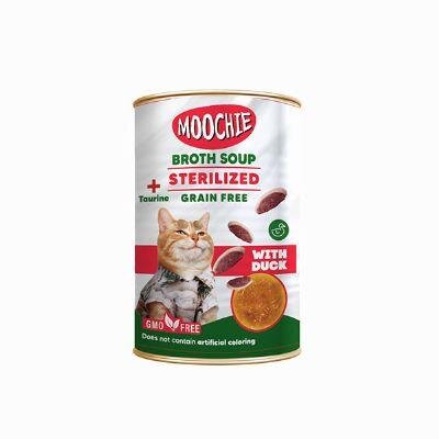 Moochie Ördekli Düşük Yağlı Kısırlaştırılmış Kedi Çorbası 135 ml