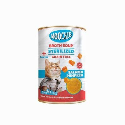 Moochie Somonlu Balkabaklı Kısırlaştırılmış Kedi Çorbası 135 ml