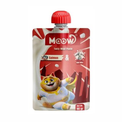 Moow Taze Somonlu ve Keçi Sütlü Kedi Et Ezmesi 90 g