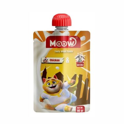 Moow Taze Tavuk-Keçi Sütlü Yavru Kedi Et Ezmesi 90 gr