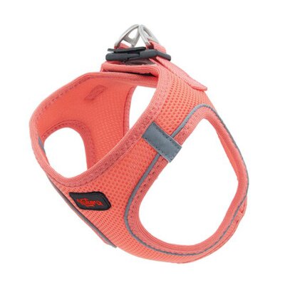 Natura Air Nefes Alabilen Köpek Göğüs Tasması (XS, Mercan)