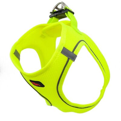 Nefes Alan Reflektörlü Köpek Bel Tasması XS (Neon Sarı)