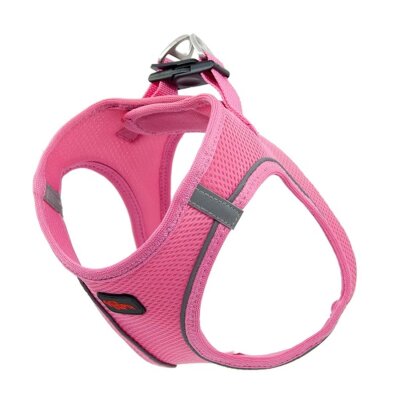 Natura Air Nefes Alabilen Köpek Göğüs Tasması (XS, Pembe)