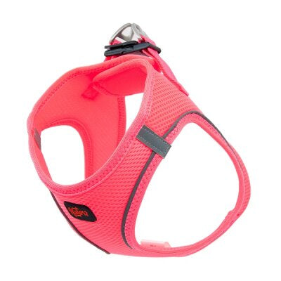 Natura Air Net Reflektif Köpek Göğüs Tasması (XS, Neon Pembe)