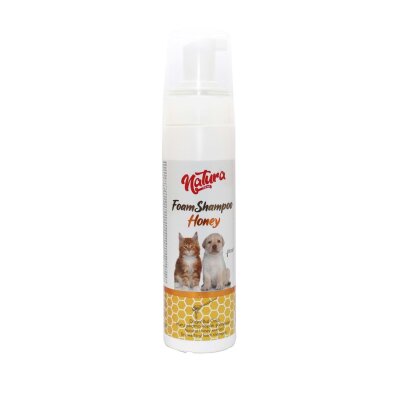 Natura Foam Bal Özlü Durulamasız Kedi-Köpek Köpük Şampuanı 200 ml