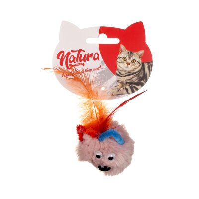 Natura El İşçiliği Peluş Ayı Kedi Oyuncağı 13 cm