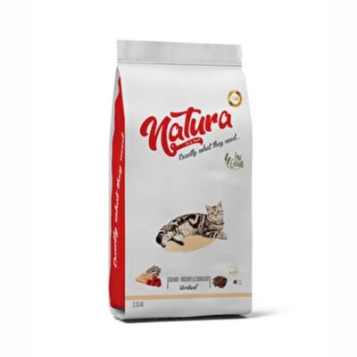 Natura Premium Düşük Tahıllı Tavuk Hindili Kısır Kedi Maması 2 kg