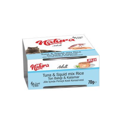 Natura Ton Balıklı ve Kalamarlı Kedi Konservesi 70 gr