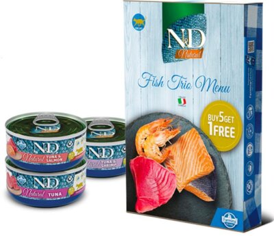 N&D Balık Çeşitleri Yetişkin Kedi Konservesi 70 gr