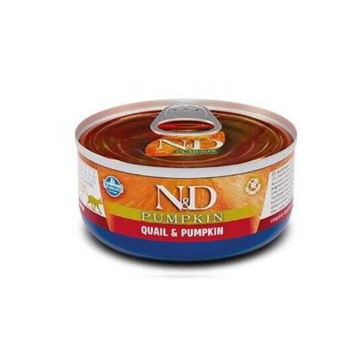 N&D Balkabaklı Bıldırcınlı Tahılsız Yetişkin Kedi Konservesi 70 gr