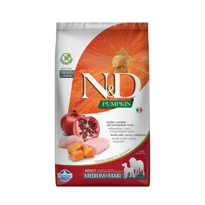 N&D Balkabaklı Tavuklu Orta-Büyük Irk Yetişkin Köpek Maması 2,5 kg