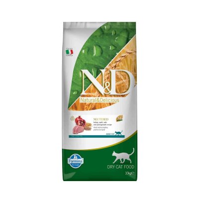 Kısırlaştırılmış için Düşük Tahıllı Hindili 10 kg Kedi Maması