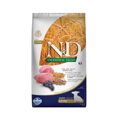 N&D Düşük Tahıllı Kuzu Etli Küçük Irk Yavru Köpek Maması 2,5 kg