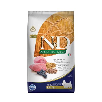 N&D Düşük Tahıllı Kuzu Etli Küçük Irk Yetişkin Köpek Maması 2,5 kg