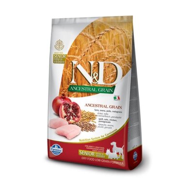Düşük Tahıllı Tavuk Narlı Küçük-Orta Irk Yaşlı Köpek Maması 2,5 kg