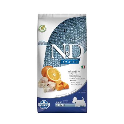 N&D Ocean Tahılsız Morina Balıklı Küçük Irk Köpek Maması 7 kg