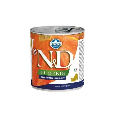 N&D Pumpkin Balkabaklı Tahılsız Kuzulu Yavru Köpek Konservesi 285 gr