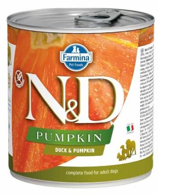N&D Pumpkin Ördekli Balkabaklı Yetişkin Köpek Konservesi (285 gr)