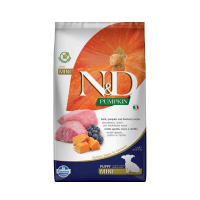 N&D Pumpkin Tahılsız Kuzu-Bal Kabaklı Küçük Irk Yavru Maması 2,5 kg